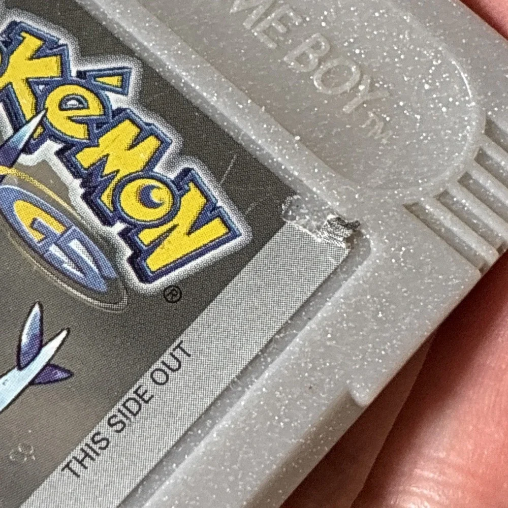Pokemon Silver Nintendo Gameboy Color Cartridge - Dry Battery - AND Manual!